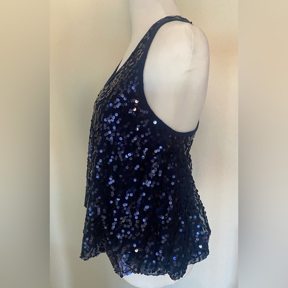 Kylee Sequins Razorback Crop Top - Picture 3 of 5